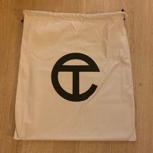 Telfar dust bag and telfar plastic ziplock